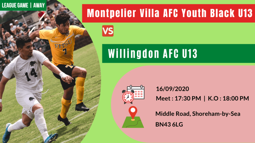 League Match | Away – Against Montpelier Villa AFC Youth Black&nbsp;U13