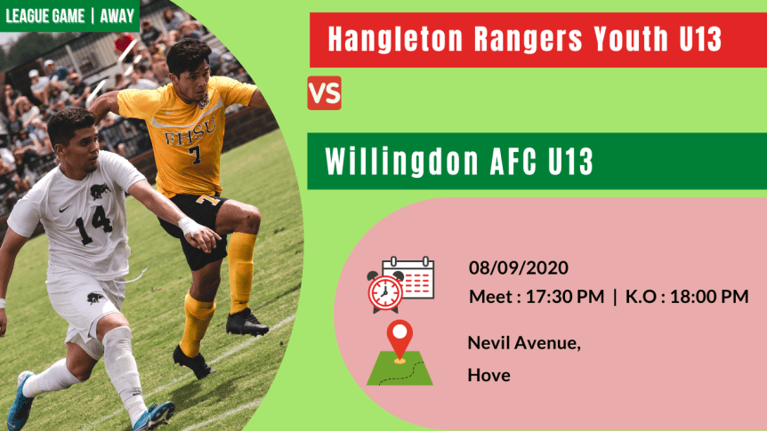 League Match | Away – Against Hangleton Rangers Youth&nbsp;U13