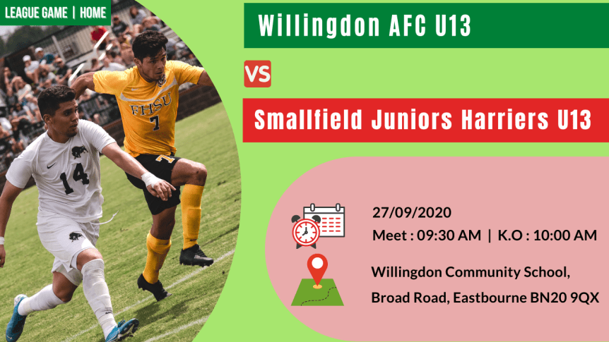 League Match | Home – Against Smallfield Juniors Harriers&nbsp;U13