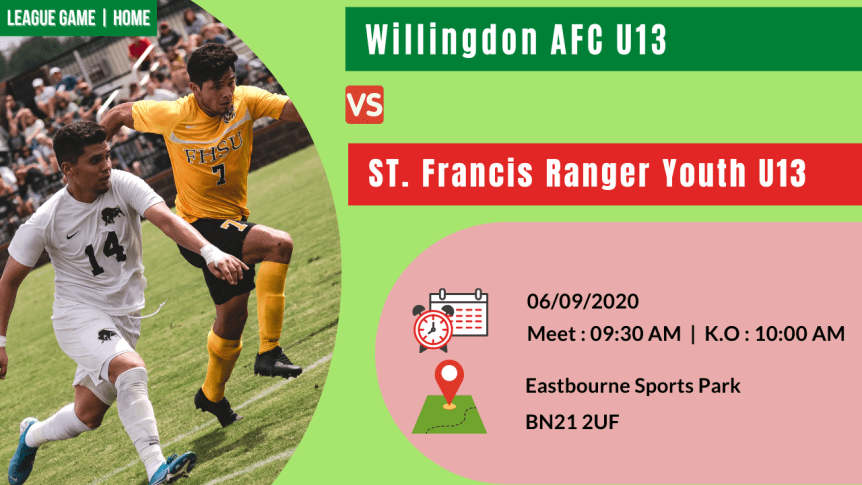 League Match | Home – Against St. Francis Rangers Youth&nbsp;U13