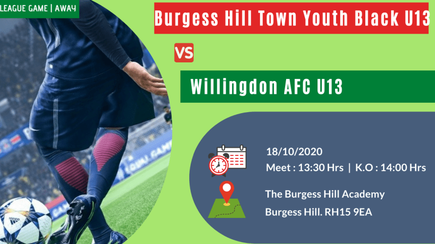 League Match | Away – Against Burgess Hill Town Juniors&nbsp;Black