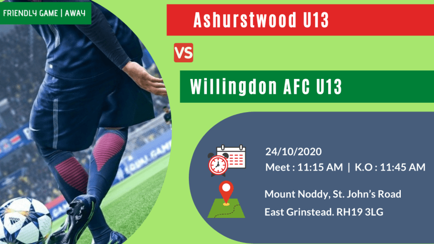 Friendly Match | Away – Against Ashurstwood&nbsp;U13